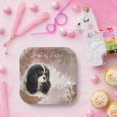 Assiettes En Carton Cavalier King Charles Spaniel - Tri, Plaque (Fête)