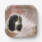Assiettes En Carton Cavalier King Charles Spaniel - Tri, Plaque (Recto)