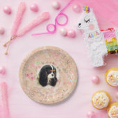 Assiettes En Carton Cavalier King Charles Spaniel - Tri, Plaque (Fête)