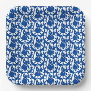 Assiettes En Carton Cavalier Pony Club