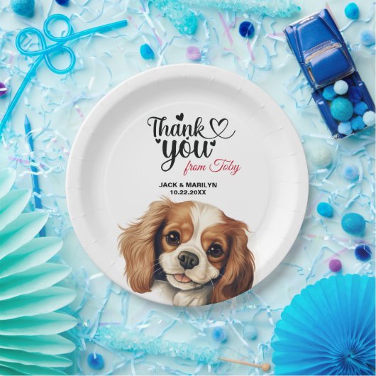 Assiettes En Carton Cavalier roi Charles Mariage espagnol Merci (Fête)