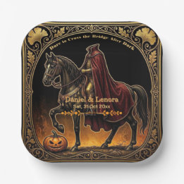 Assiettes En Carton Cavalier sans tête Sleepy Hollow Osez traverser