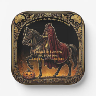Assiettes En Carton Cavalier sans tête Sleepy Hollow Osez traverser