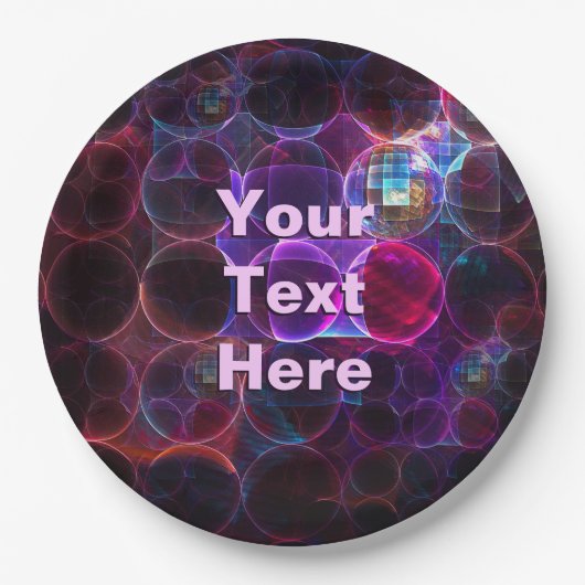 Assiettes En Carton Cavitation numérique (Devant)