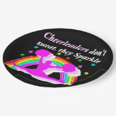 ASSIETTES EN CARTON CE DESIGN POM-POM GIRL SPARKLES (Angle)