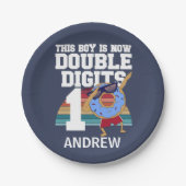Assiettes En Carton Ce garçon est maintenant Double chiffres Funny 10e (Devant)