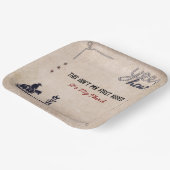 Assiettes En Carton Ce n'est pas ma première plaque de papier Rodeo (Angulaire)