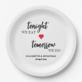 Assiettes En Carton Ce Soir, Nous Mangeons, Demain, Nous Dînons De Rép (Devant)