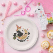 Assiettes En Carton Ce Soir, Nous Volons Une Sorcière Mignonne (Fête)