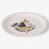 Assiettes En Carton Ce Soir, Nous Volons Une Sorcière Mignonne (Angle)