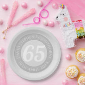 Assiettes En Carton Célébration commémorative d'anniversaire Personnal (Fête)