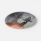 Assiettes En Carton Célébration de danse d'aliens (Angle)