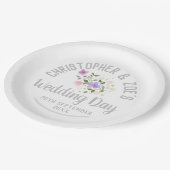 Assiettes En Carton Célébration de fête d'un mariage (Angle)