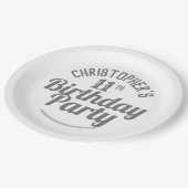 Assiettes En Carton Célébration de l'âge 11e Anniversaire Plaques papi (Angle)