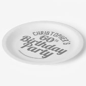 Assiettes En Carton Célébration de l'âge 60e Anniversaire Plaques papi (Angle)