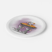 Assiettes En Carton Célébration de tarte de citrouille (Angle)