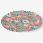 Assiettes En Carton Célébration des desserts sucrés (Angle)