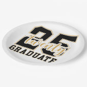 Assiettes En Carton Célébration des diplômes 2025 (Angle)