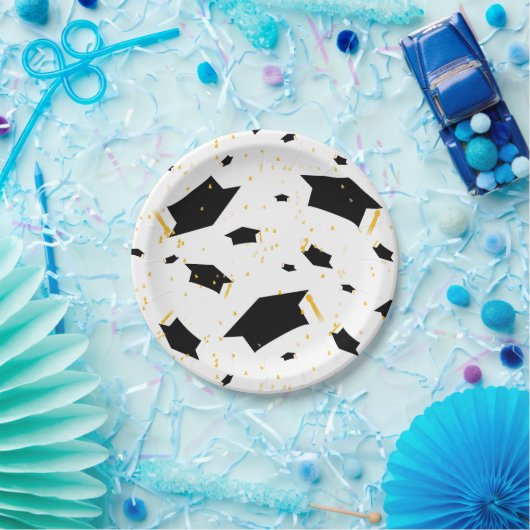 Assiettes En Carton Célébration d'obtention du diplôme - plaque à (Fête)