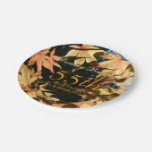 Assiettes En Carton Célébration du 55e anniversaire Automne Personnali (Angle)