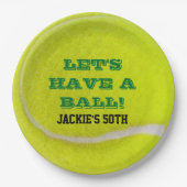 Assiettes En Carton Célébration du tennis (Devant)