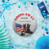 Assiettes En Carton Célébration militaire rustique (Fête)