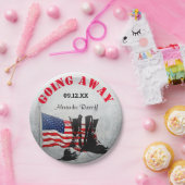 Assiettes En Carton Célébration militaire rustique (Fête)