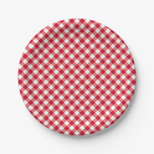 Assiettes En Carton Célébration patriotique amusante rouge blanc et bl