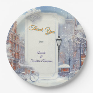 Assiettes En Carton Célébrations hivernales à Amsterdam