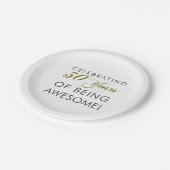 Assiettes En Carton Célébrer 30 Ans D'Être Super (Angle)