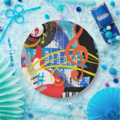 Assiettes En Carton Célébrer la musique (Fête)