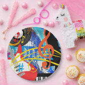 Assiettes En Carton Célébrer la musique (Fête)