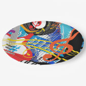 Assiettes En Carton Célébrer la musique (Angle)