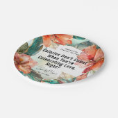 Assiettes En Carton ❤️ Célébrer l'Amour, Hibiscus Serenade Paradise (Angle)