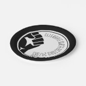 Assiettes En Carton CÉLÉBRER L'HISTOIRE NOIRE 247365 BHM Personnalisé (Angle)