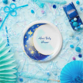 Assiettes En Carton Céleste Lune et Baby shower des étoiles (Fête)
