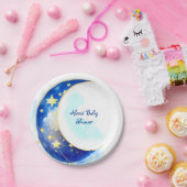Assiettes En Carton Céleste Lune et Baby shower des étoiles (Fête)
