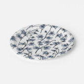 Assiettes En Carton Cellules bleues, Cloches, Bellflowers (Angle)