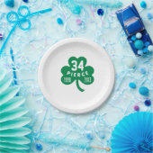 Assiettes En Carton Celtics - Pierce 34 Retraité Numéro Clover (Vert) (Fête)