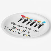 Assiettes En Carton Celui avec le Baby shower (Angle)