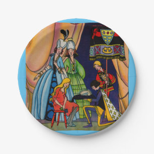 Assiettes En Carton Cendrillon, le prince et la pantoufle en verre