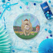 Assiettes En Carton Centre de la fête du lapin (Fête)