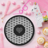 Assiettes En Carton Céramique noir (Fête)