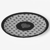 Assiettes En Carton Céramique noir (Angle)