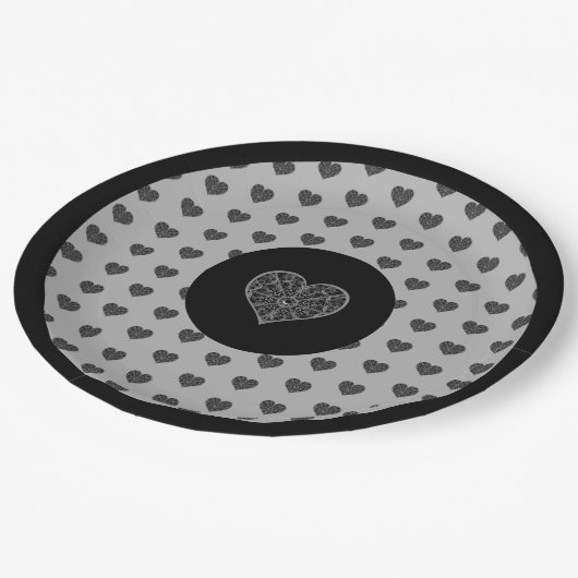 Assiettes En Carton Céramique noir (Angle)