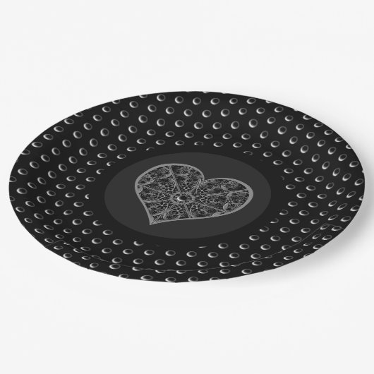 Assiettes En Carton Céramique noir (Angle)