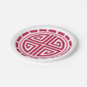 Assiettes En Carton Cercle Art déco (Angle)