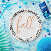 Assiettes En Carton Cercle d'automne (Fête)