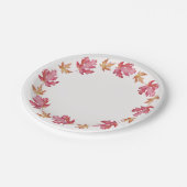 Assiettes En Carton Cercle de feuille (Angle)