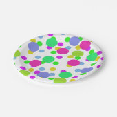 Assiettes En Carton Cercles abstraits sans couture amusant confetti po (Angle)